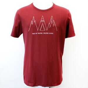 Way by Water/Proper Goods Men's Burgundy T-Shirt XL